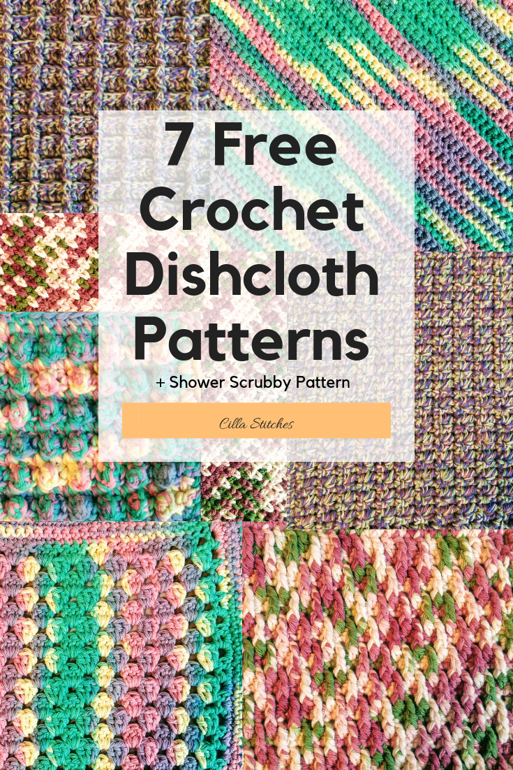 Textured Dishcloth Crochet Pattern - The Lavender Chair